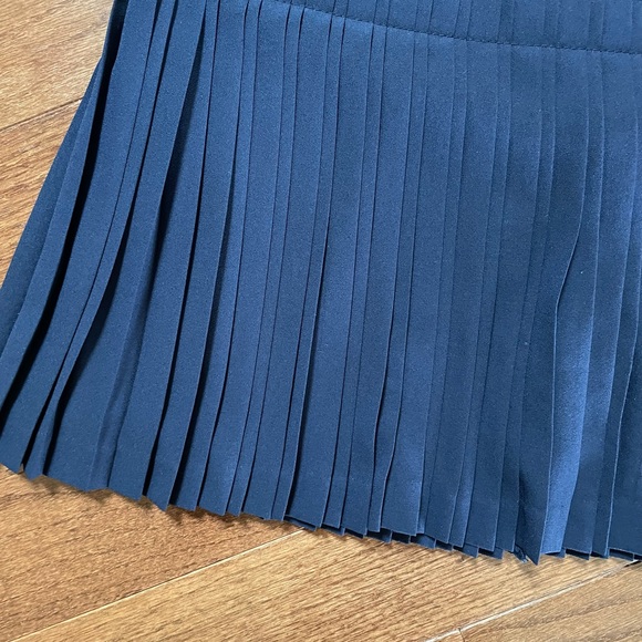JCrew Navy Pleated Skirt - Picture 2 of 2